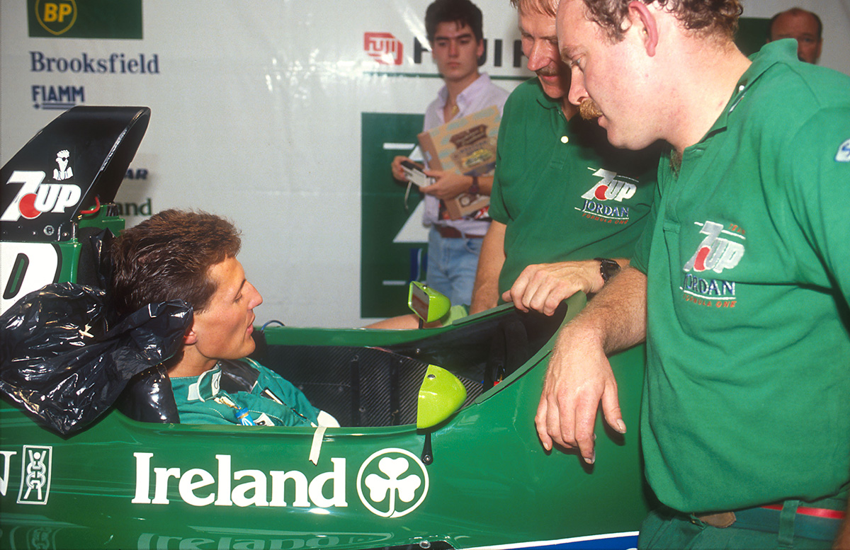 Michael Schumacher's F1 debut at the 1991 Belgian Grand Prix